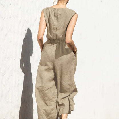 Kombinezon bez rękawów Fashion Casual Temperament Jumpsuit