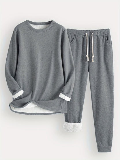 Heidi Fashion | Zwykły termiczny sweter i spodnie dresowe - idealny na jesień/zimę