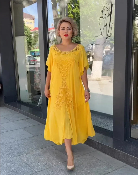 Layla - Luźna modna sukienka