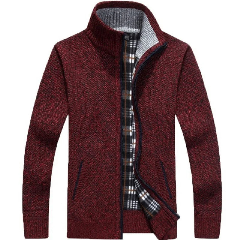 Winfield Cardigan | Ciepły kardigan z zamkiem błyskawicznym