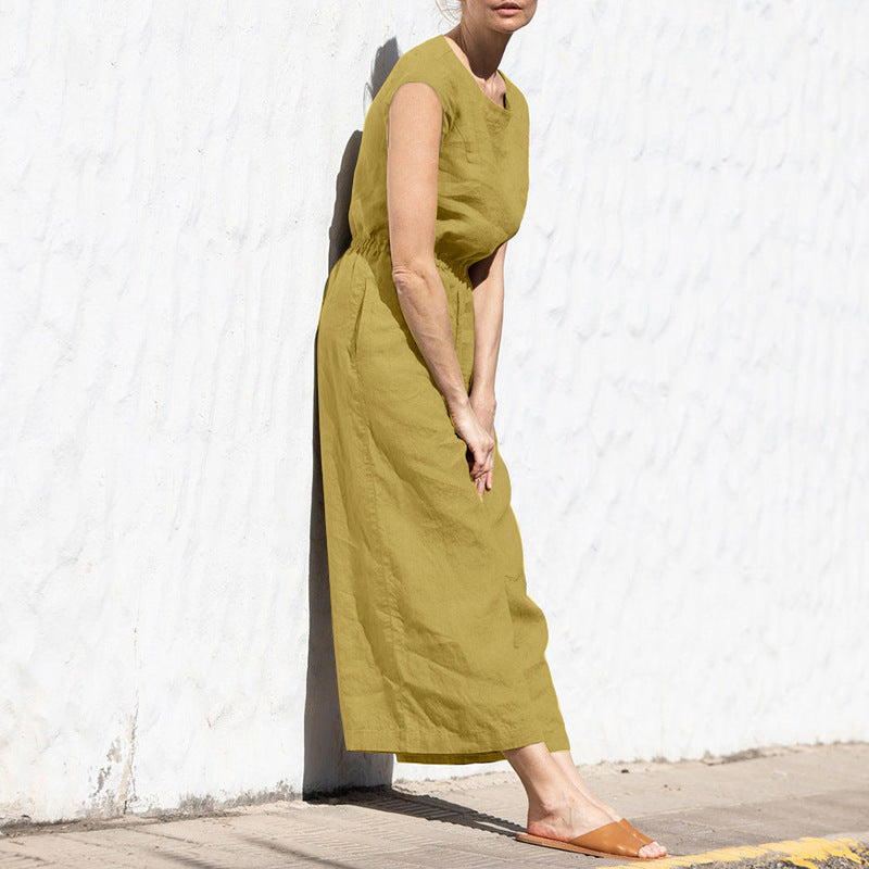 Kombinezon bez rękawów Fashion Casual Temperament Jumpsuit