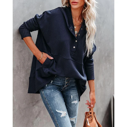 Luna - Bluza z kapturem V-neck