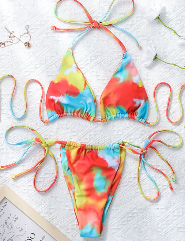 AquaLivv - Czerwone bikini ze stringami