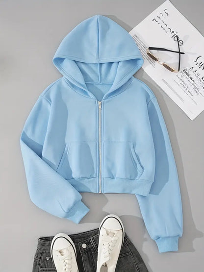 Célia - Stylowa rozpinana bluza z kapturem
