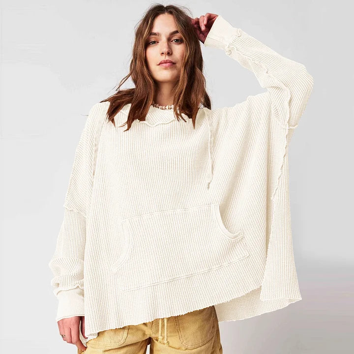 Bluza z długim rękawem Shanna | Waffle Fabric