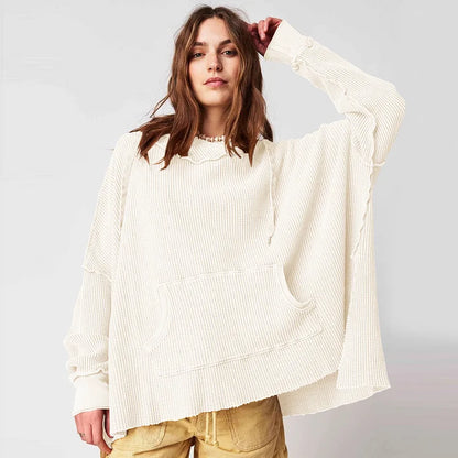 Bluza z długim rękawem Shanna | Waffle Fabric