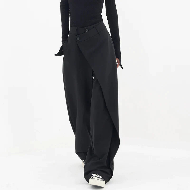 Asymetryczne spodnie baggy - Abby