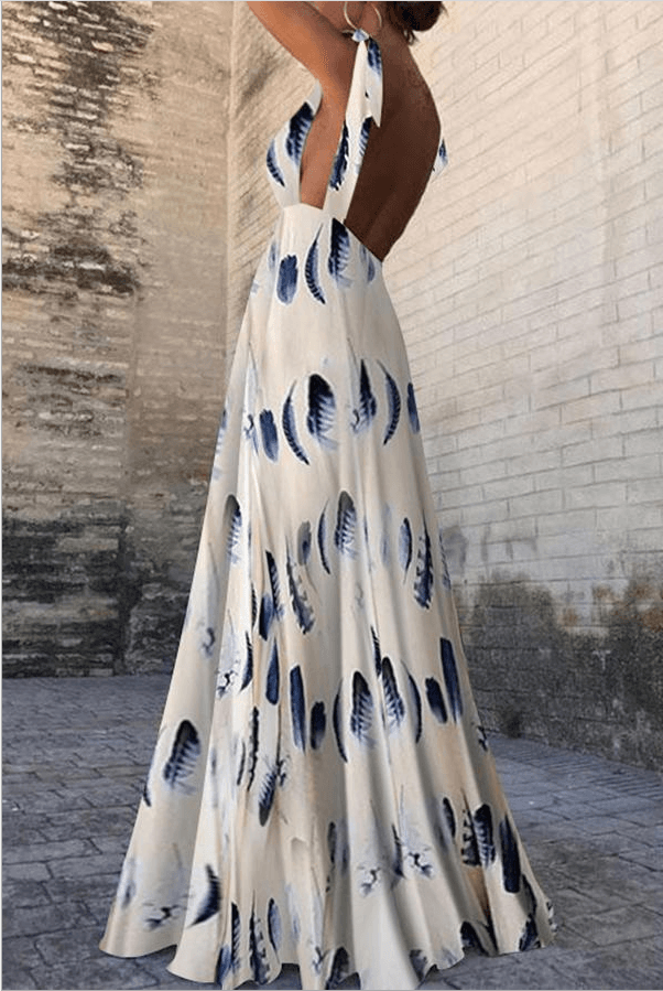 Adley - elegancka sukienka bez rękawów w kwiaty