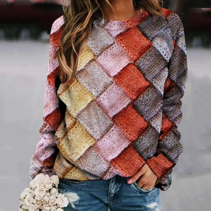 Agathe - Wiosenny sweter w stylu retro