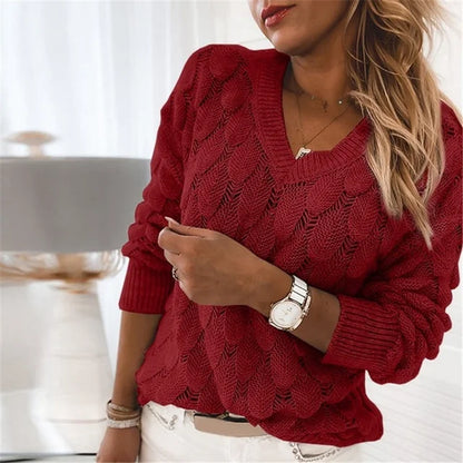 Alliana - Damski sweter z długim rękawem