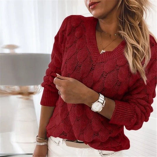 Alliana - Damski sweter z długim rękawem