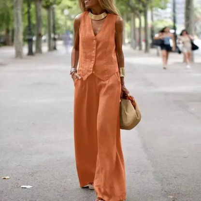 |Eleganckizestawdlakobiettopispodnie
