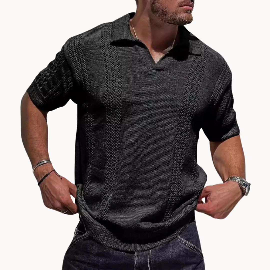 Lars | Dzianinowa koszulka polo