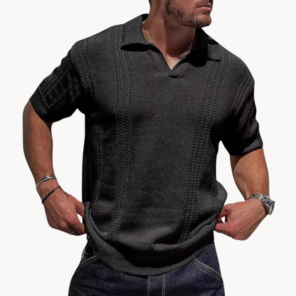 Lars | Dzianinowa koszulka polo