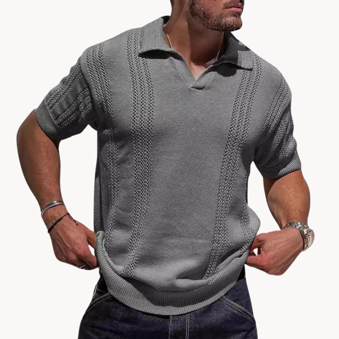 Lars | Dzianinowa koszulka polo