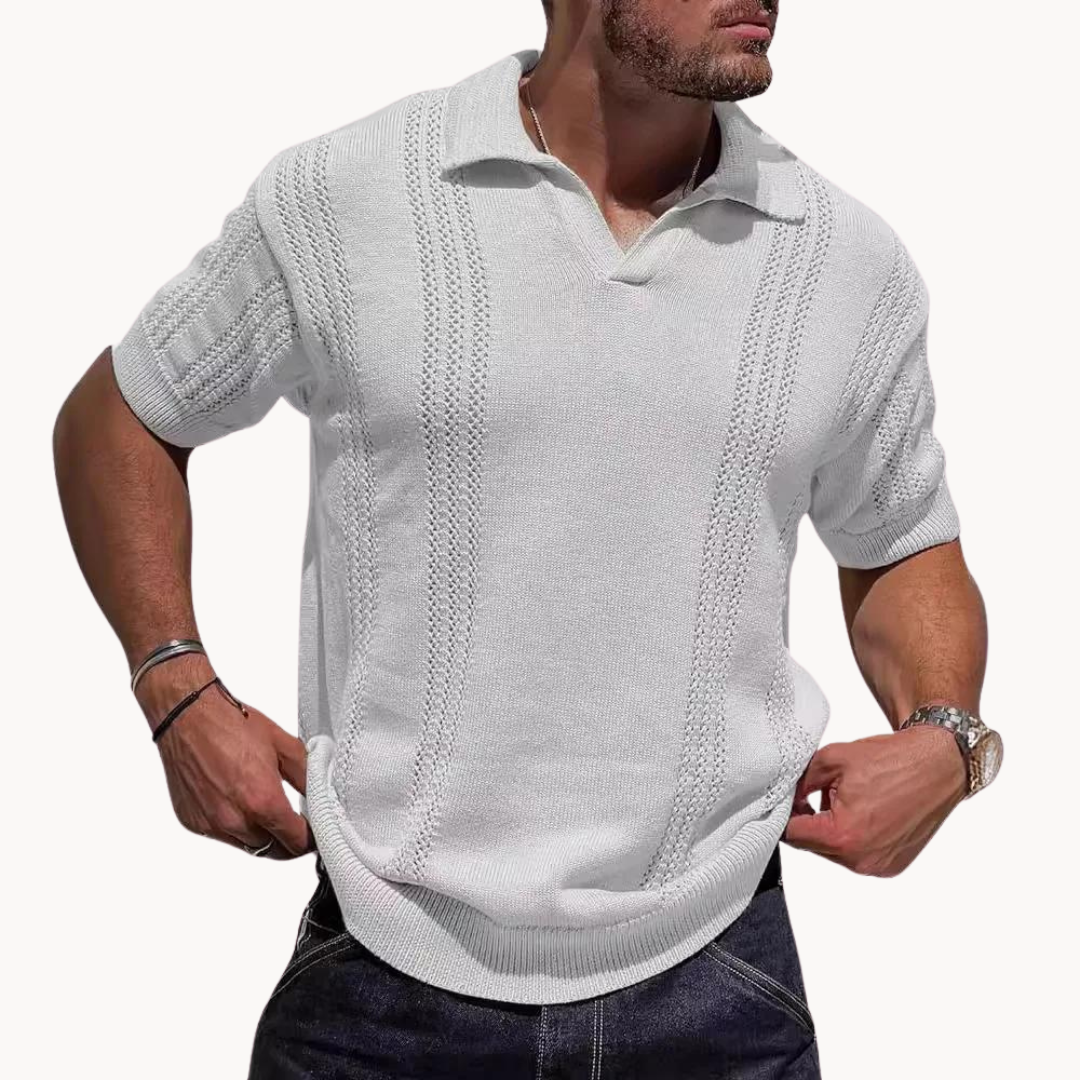 Lars | Dzianinowa koszulka polo