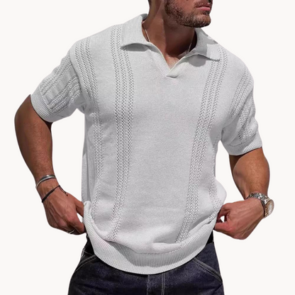 Lars | Dzianinowa koszulka polo