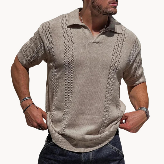 Lars | Dzianinowa koszulka polo