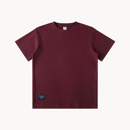 Kai | Ciężki bawełniany T-shirt z dzianiny waflowej