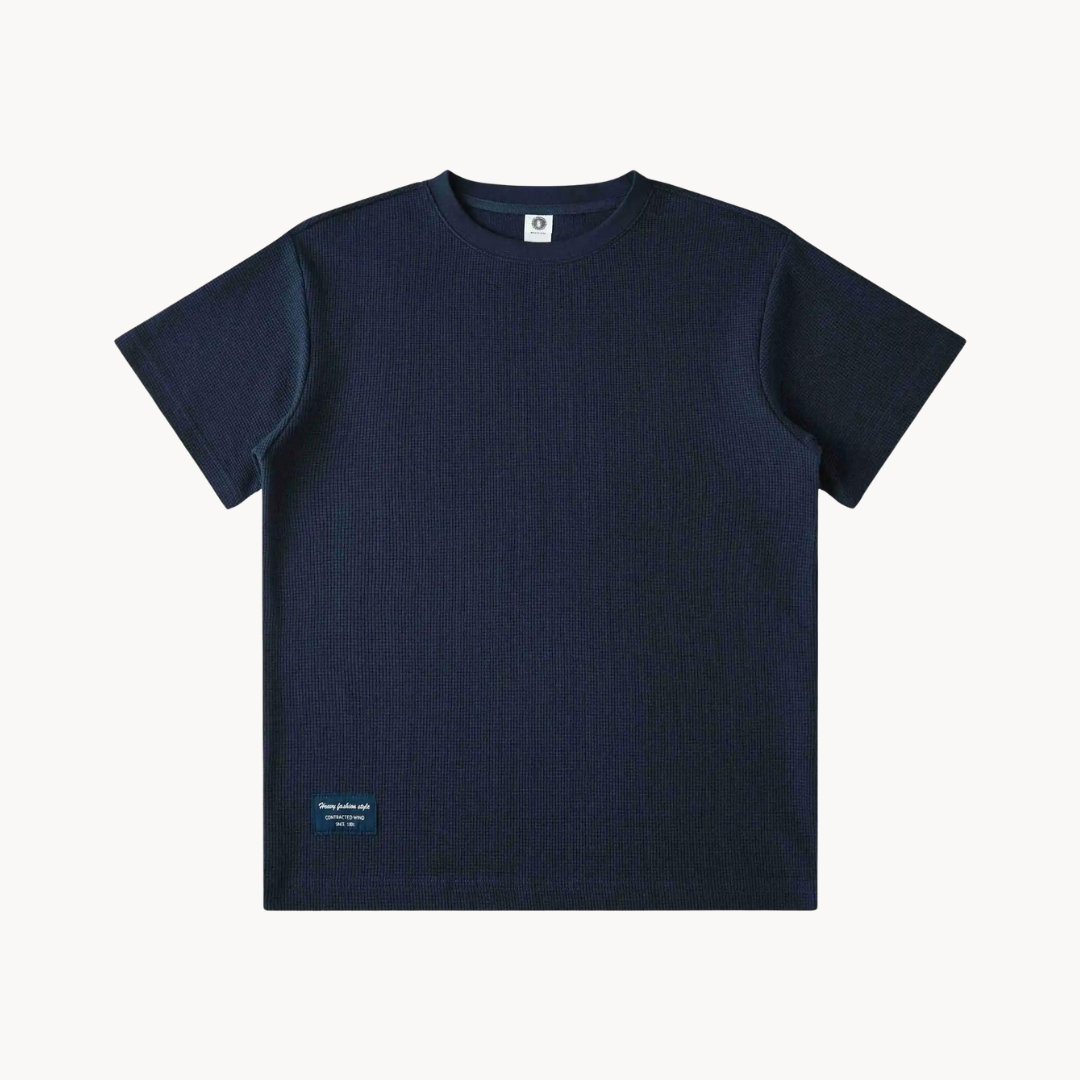 Kai | Ciężki bawełniany T-shirt z dzianiny waflowej