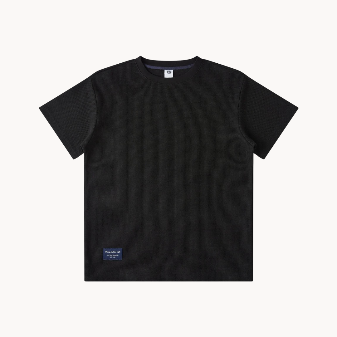 Kai | Ciężki bawełniany T-shirt z dzianiny waflowej