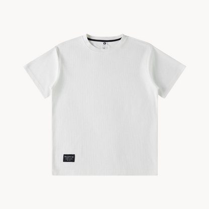 Kai | Ciężki bawełniany T-shirt z dzianiny waflowej