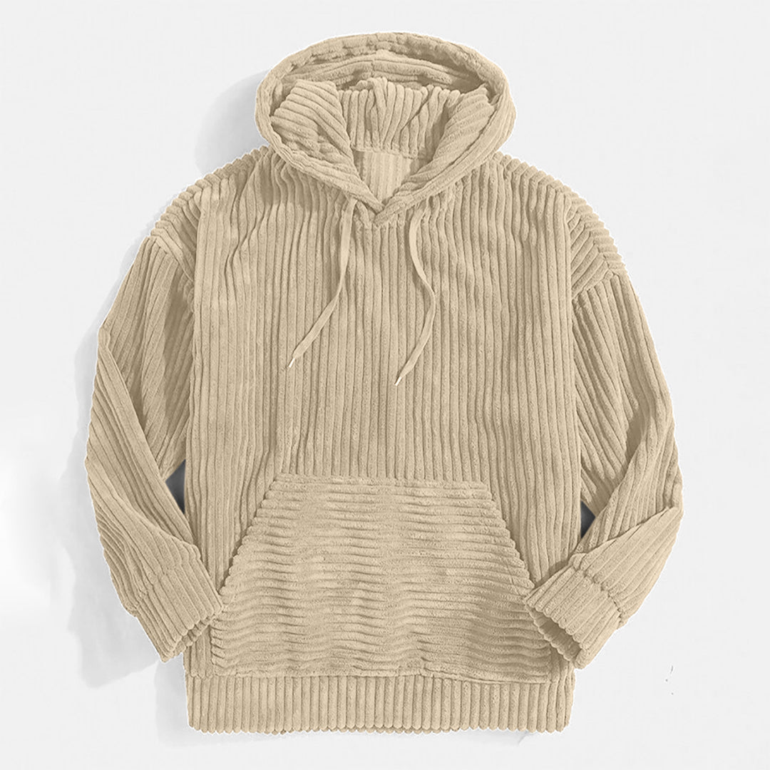 Bluza z kapturem Shanna | z prążkowanego weluru