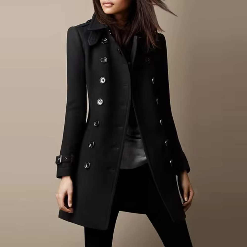 Belen - Elegancki zimowy płaszcz slim