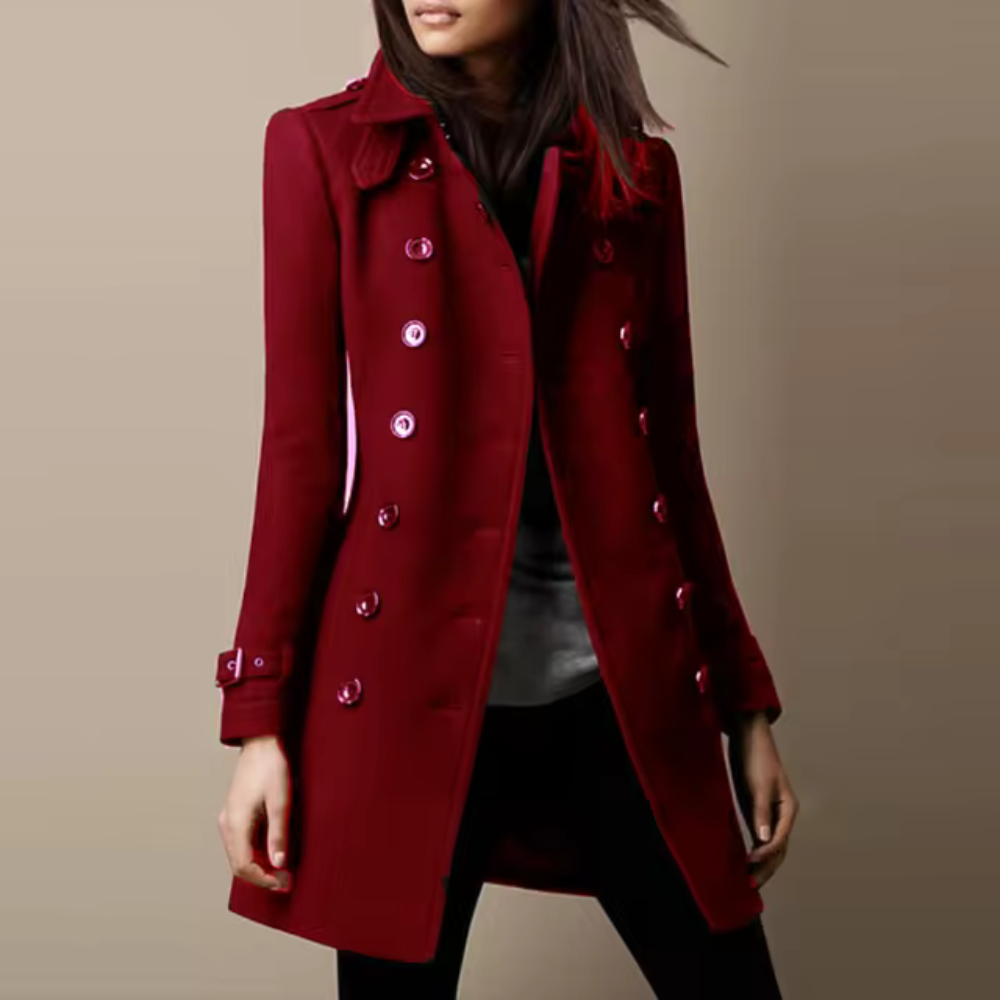 Belen - Elegancki zimowy płaszcz slim