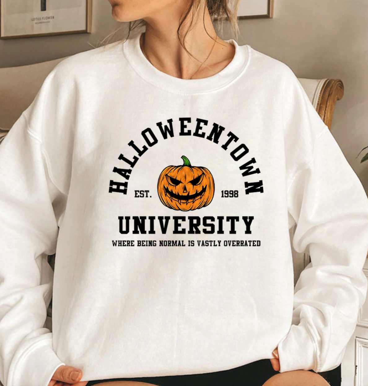 UNIVERSITY - Stylowy sweter z indywidualnym wzorem