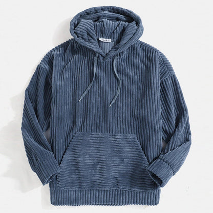 Bluza z kapturem Shanna | z prążkowanego weluru