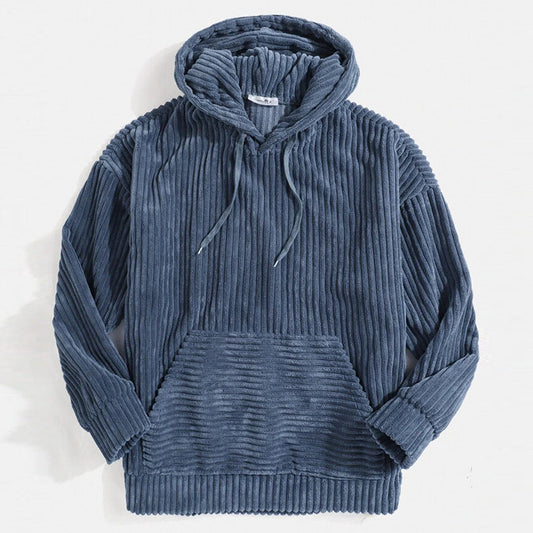 Bluza z kapturem Shanna | z prążkowanego weluru