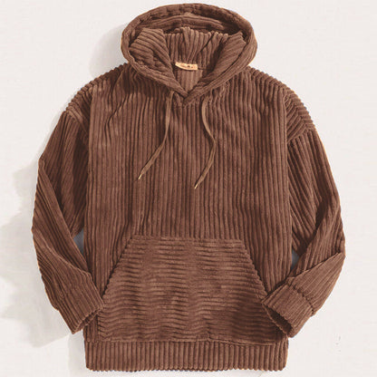 Bluza z kapturem Shanna | z prążkowanego weluru
