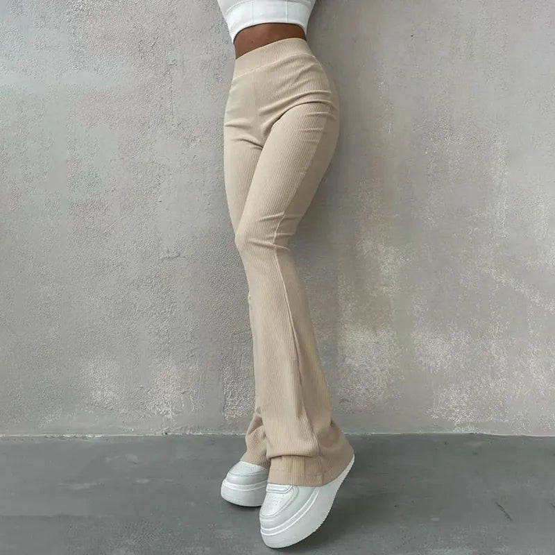 Eleganckie spodnie flanelowe dla kobiet