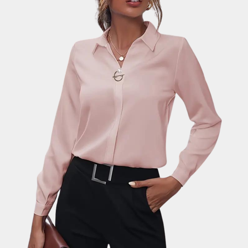 Sienna - Elegancka gładka bluzka damska