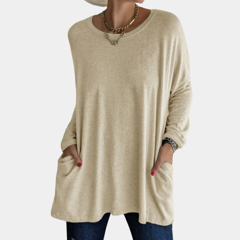 Casualowy luźny top damski