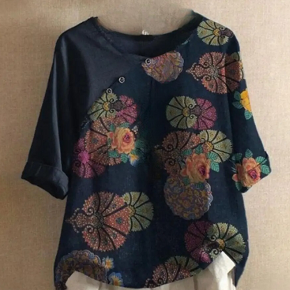 Clarisa - Modna bluzka retro dla kobiet