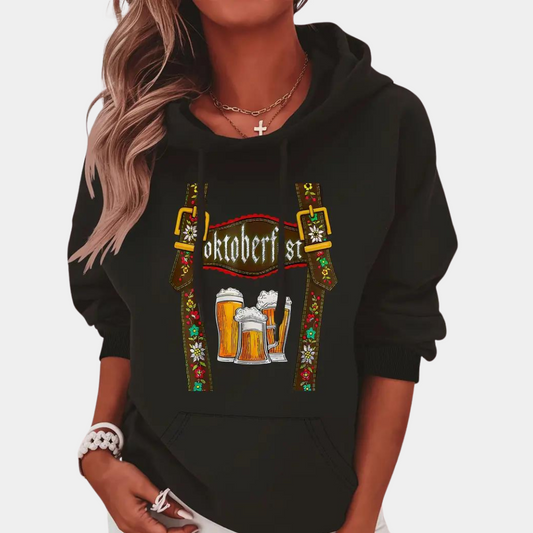 Nathalie - Damska bluza z kapturem Oktoberfest