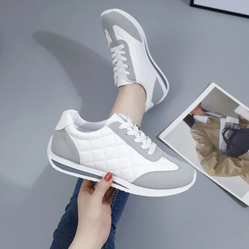 BlissWalk - Wysokiej jakości damskie sznurowane buty na co dzień z wyściółką