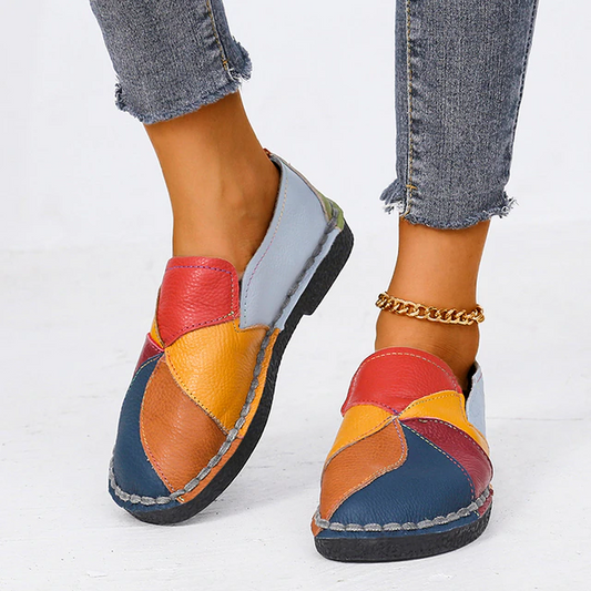 Tonisha - Kolorowe ortopedyczne buty damskie z obcasem