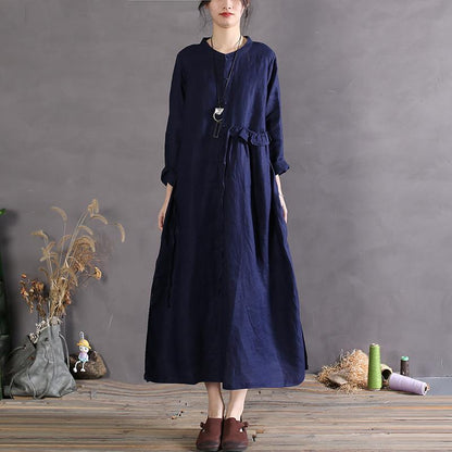 Courgette - Vintage Maxi Dress z krótkimi rękawami