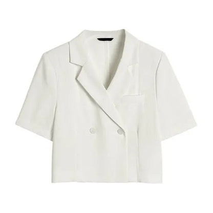 Yllana - Nowoczesny i stylowy blezer o przyciętym kroju