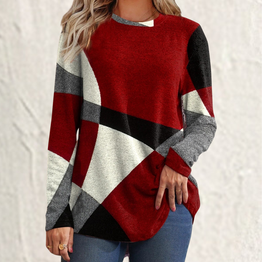 Avaia - Modny sweter damski we wzory