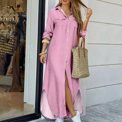 Alma - Casualowa sukienka maxi
