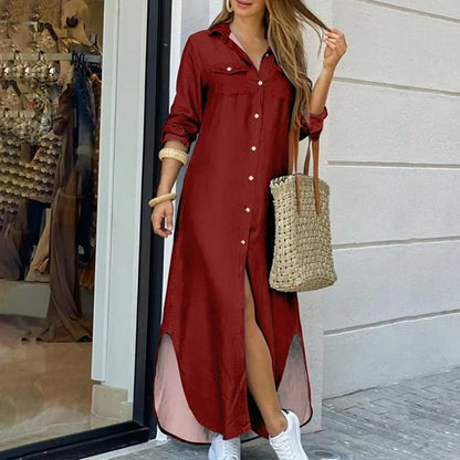Alma - Casualowa sukienka maxi