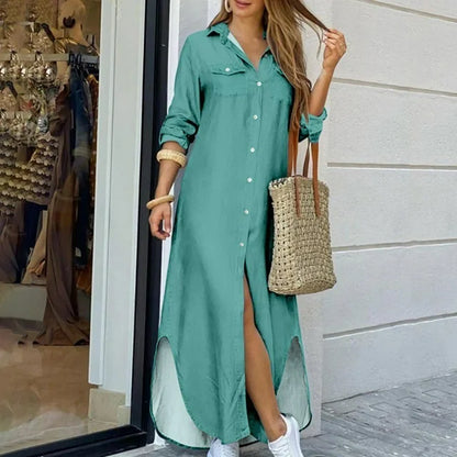 Alma - Casualowa sukienka maxi