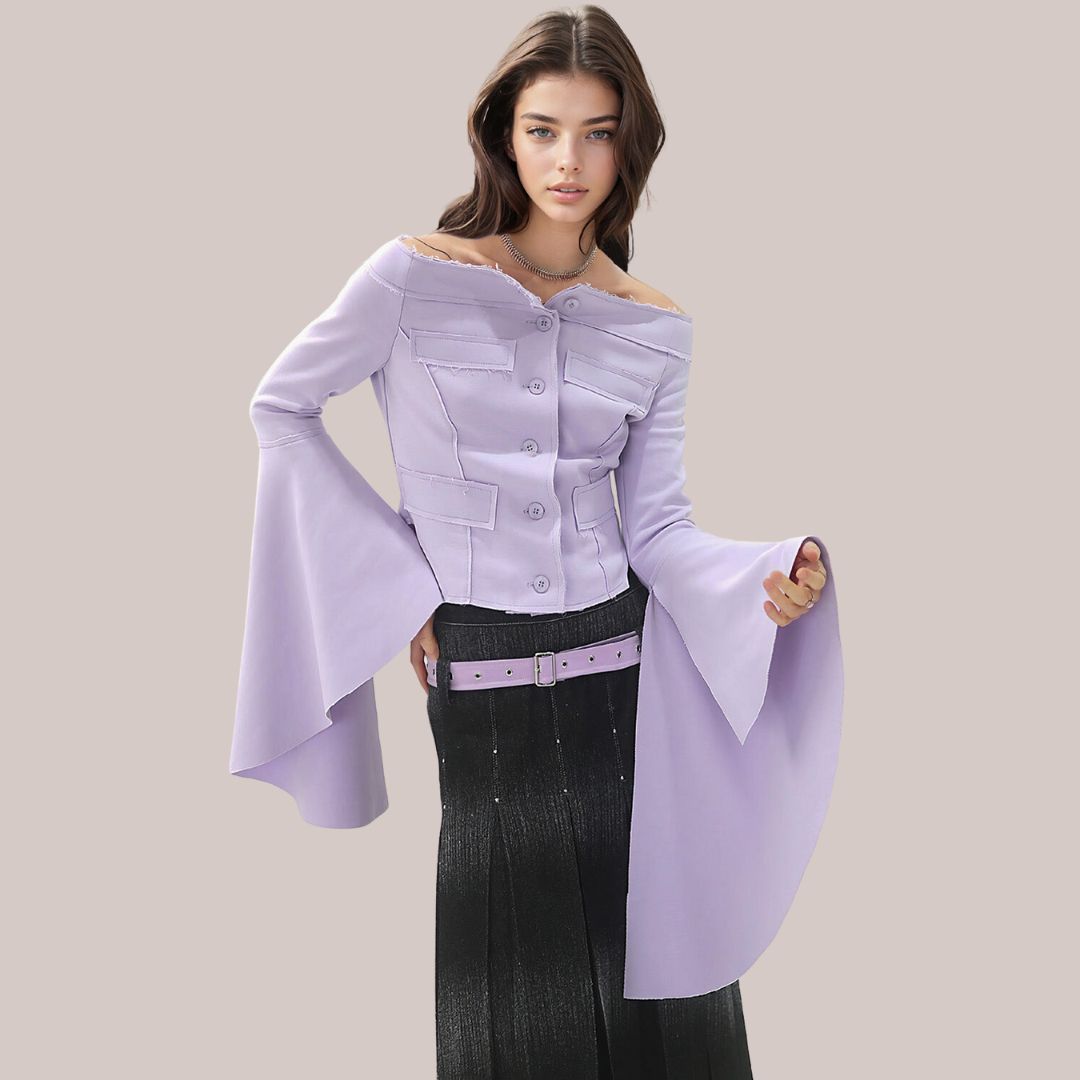 Vale - Elegancki top z gorsetowymi detalami