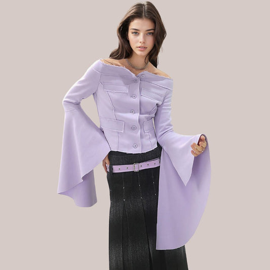 Vale - Elegancki top z gorsetowymi detalami