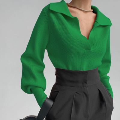 Anaesa - Elegancki sweter z kołnierzykiem dla kobiet