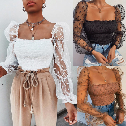 Vardi Dante™ Tiffany Top with Mesh | Wyjątkowy i stylowy top damski